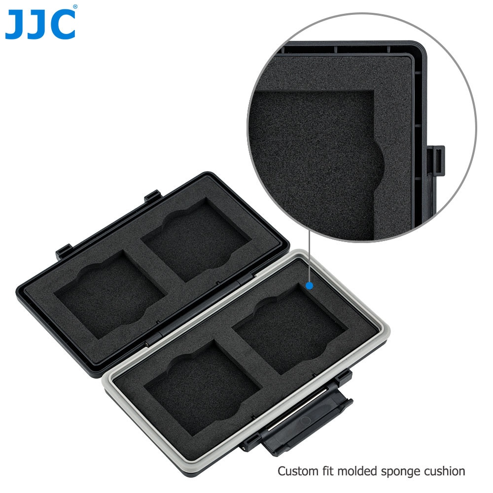 Jjc 4 Slots Cf Kaarthouder Case Box Compact Flash Geheugenkaart Opslag Voor Canon 5DM4 5DM3 5DM2 5D 5DS R 7DM2 7D 1DC 1DX 1DS 1D