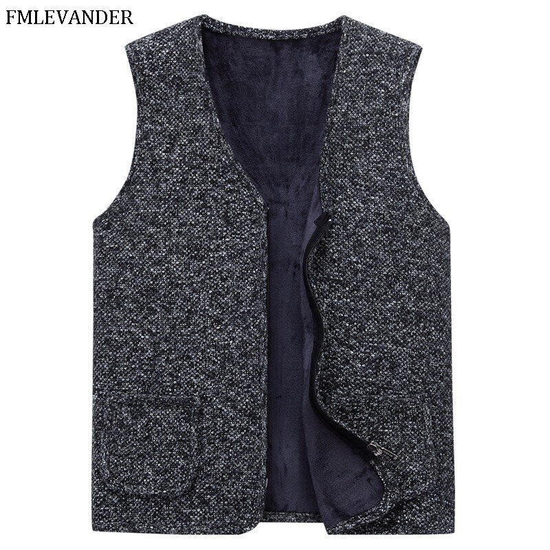 Til langt/pappa tykke gensere ermeløse cardigans Vest genser herre