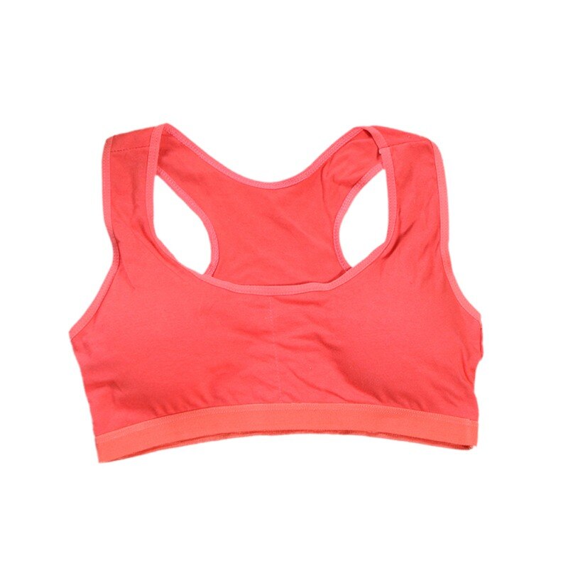Children Underwears Soft Cotton Teenage Girls Underwear Bras Sports Kids Puberty Girl Bra Young Students Sport Training Bra: MR