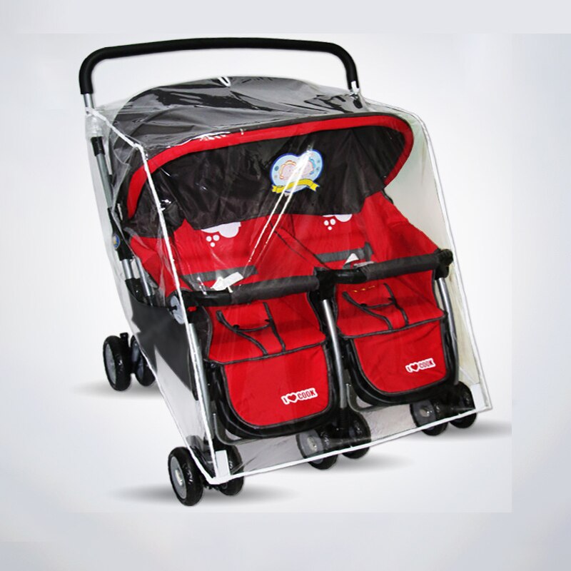 Universal- Zwilling kinderwagen regen abdeckung schützt gegen Wind und kälte Ich bin Winter