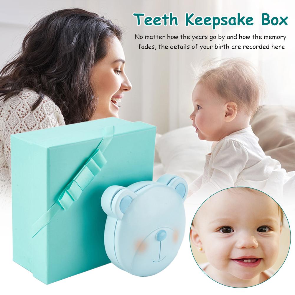 Baby Teeth Keepsake Box Children Kids Tooth Storage Holder Organizer For Keep Kids Memory