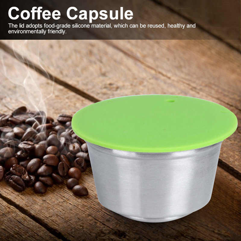 Capsule de café réutilisable d'acier inoxydable de filtre de café de tasse de Capsule de café adaptée à la cafetière de Dolce Gusto