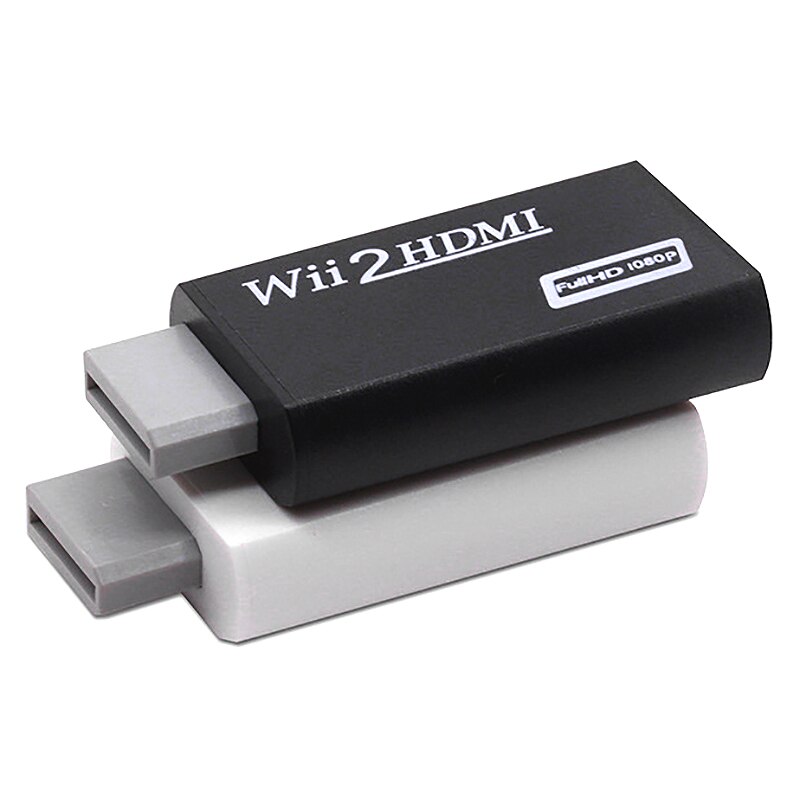 for WII to HDMI Converter, 1080P HD Output Connection Adapter, 3.5mm Jack o Output Converter(Black)