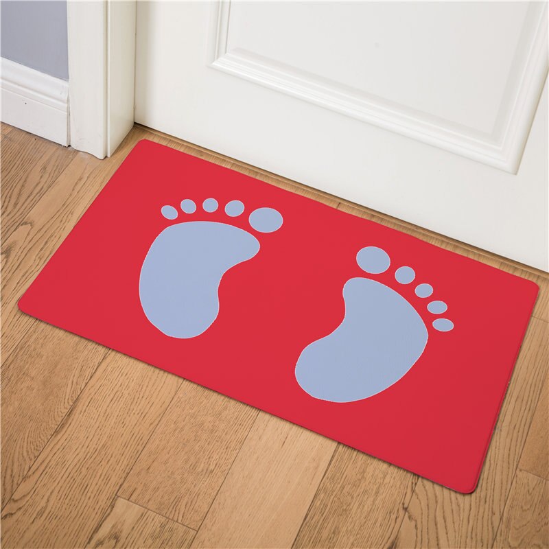 Empreinte facile à nettoyer tapis de sol PVC paillasson antidérapant entrée porte tapis résistant à l'huile cuisine tapis dessin animé imperméable doux tapis: 3