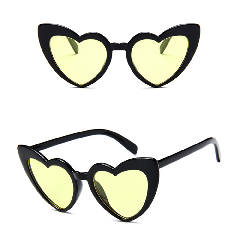 Vrouwen Hart Trend Zonnebril Vrouwen Retro Liefde Hart Vormige Glazen Dames Winkelen Sunglass Driver Bril Auto Accessoires