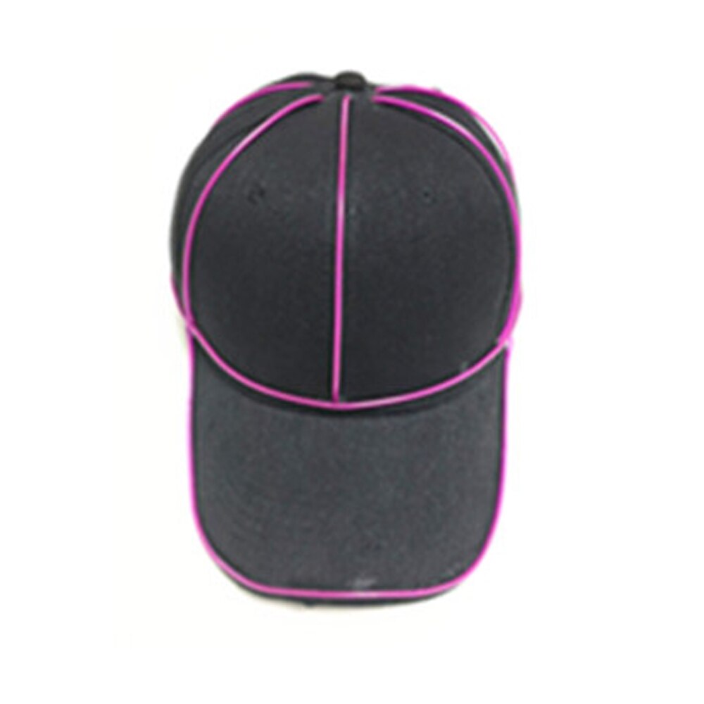 Brilho Chapéu Legal LEVOU o Chapéu Do Partido Cap Luminosa Neon Traje Do Partido DJ Fluorescente do DIODO EMISSOR de Luz BAR Performances de Dança Festa de Carnaval adereços: Rosa