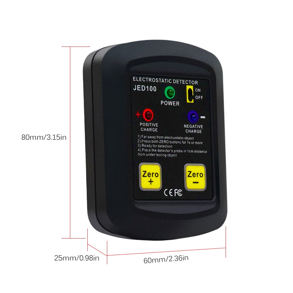 Palm-size Electrostatic Detector Portable Non-contact Electrostatic Tester Electrostatic Analyzer 100V~20KV ESD Test Meter Gauge