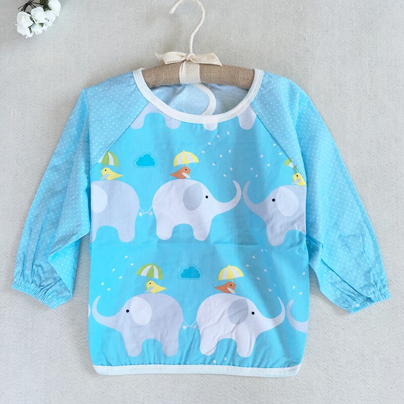 Baby Lätzchen Baumwolle Langarm Schürze Overall Kinder Smock Spuck Kleidung Kleinkind Baberos Kleidung Infant Fütterung Zubehör