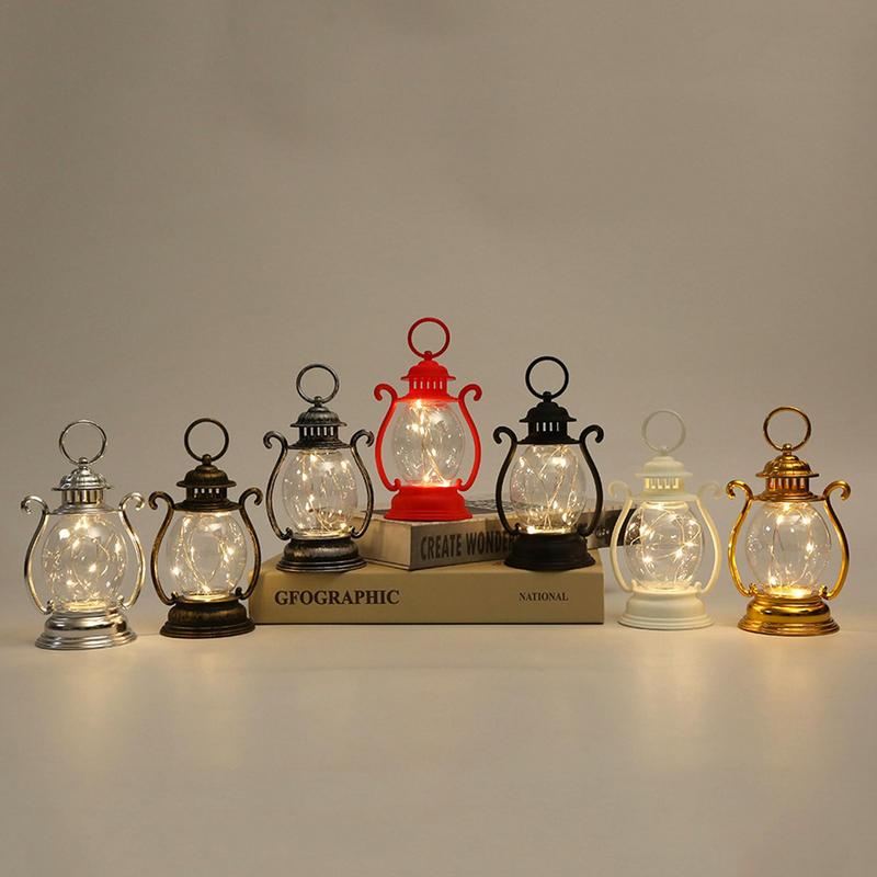 Outdoor Lantaarn Retro Decoratieve Hangende Lantaarn Batterij Werkende Rustieke Lantaarn Antieke Buitenlamp Voor Kamperen Wandelen