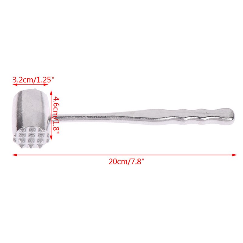 - 1Pcs Kitchen Steak Pork Meat Hammer Two Sides Loose Tenderizers Aluminum Alloy