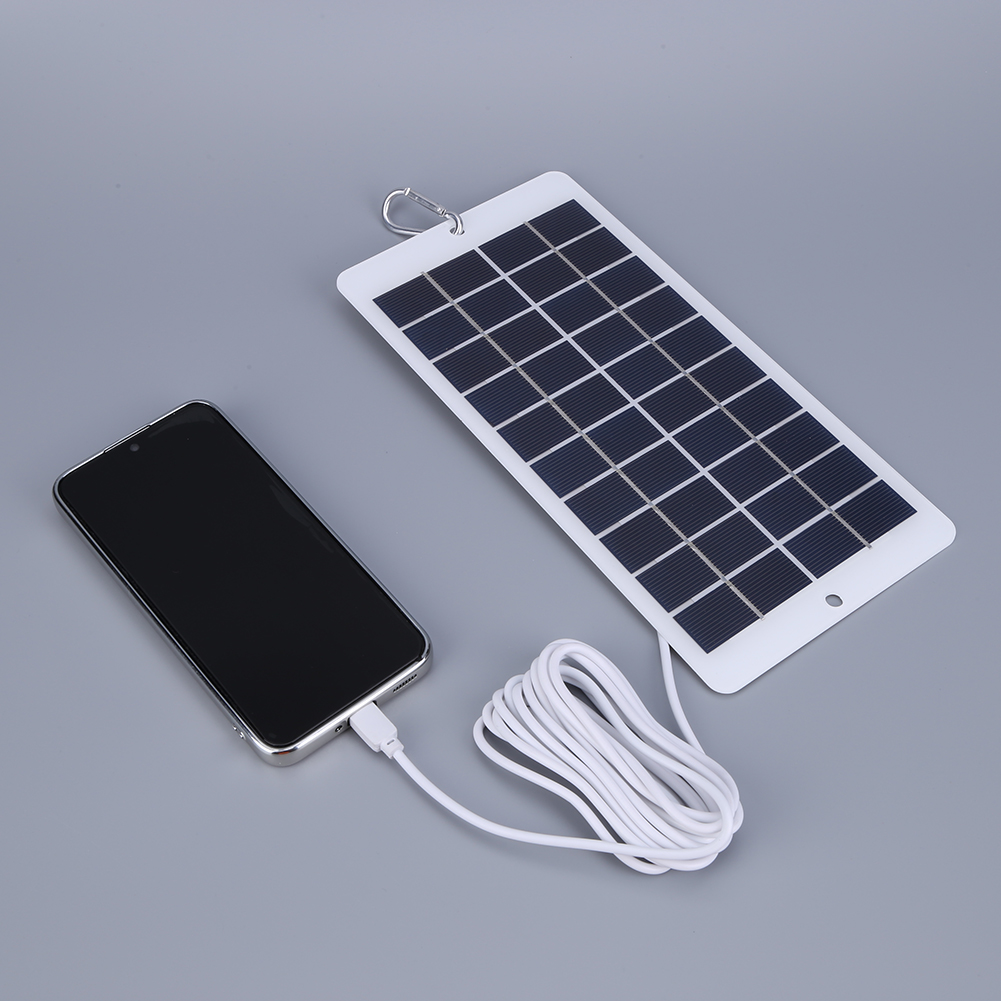 20W 5V batterijlader zonnepaneel Type-C / USB zonneceloplader Outdoor noodoplader Mobiele telefoons oplader / Power Banks