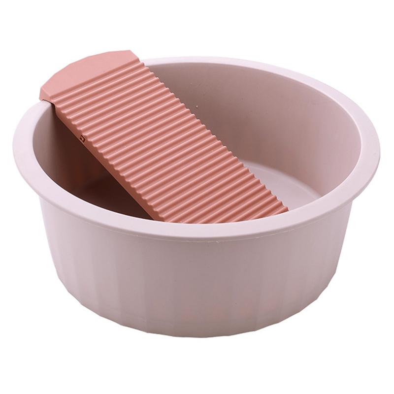 1 Set Infant Wash Basin Baby Face Basin Camping Ice Bucket Washing Clothes Board #J: 33.5x33.5cm
