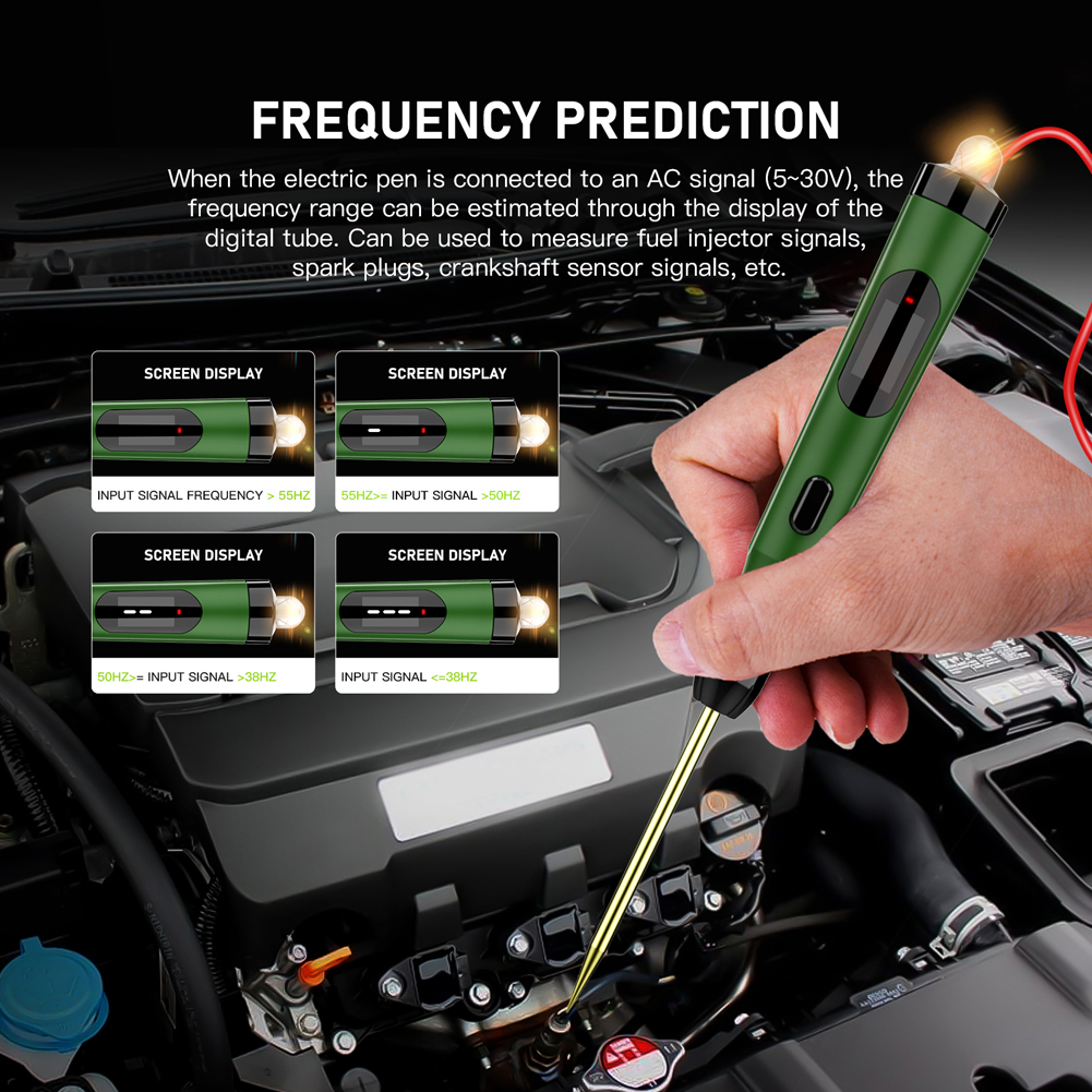 Handheld Digital Display Car Diagnostic Tools Probe Pencil Detector Home Auto Repairs Ahop Multi-function Circuit Test Pen