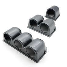 Dragon Gauge 52Mm Auto Gauge Pod Universal Carbon Enkel Dubbel Triple Auto Meter Houder Voor 2 Inch 52Mm meters
