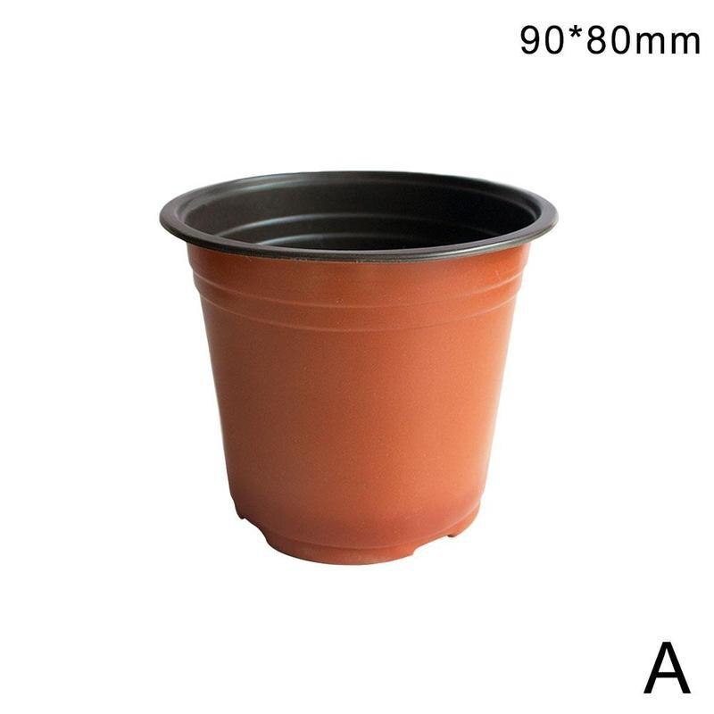 10 Stuks Plastic Planten Pot Container Bloempot Tuinieren Patio Planten 5 Maten Ventilatie Outdoor Zaailing Kwekerij Veel: A