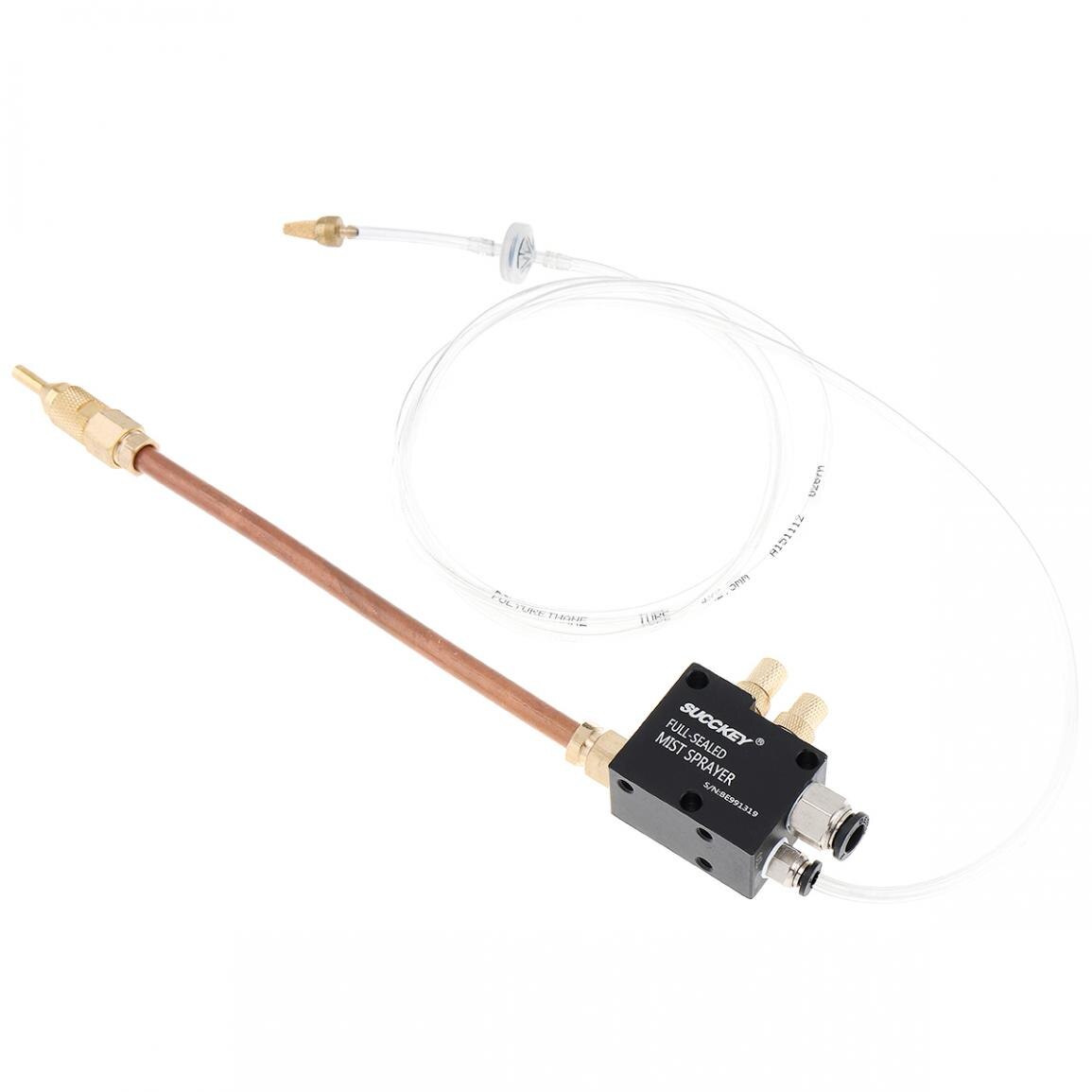 Precisie Mist Koelvloeistof Spray Systeem Met 20 Cm Koperen Pijp En Terugslagklep Voor Metalen Snijden Graveren Cooling Machine/cnc Draaibank