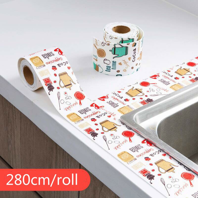 Self-adhesive Sink Waterproof Sticker Kitchen Sink Hygroscopic Waterproof Sticker Bathroom Sink Washbasin Electrostatic