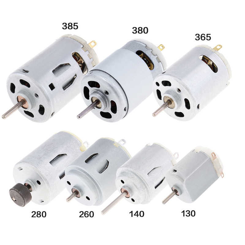 RS365 DC Motor 3V 6V 12V R140 R260 RS365 385 High Speed Kohlebürste Elektromotor für Haartrockner DIY Spielzeug Fan Mini Micro Motor