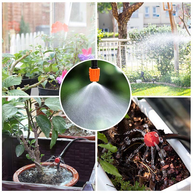 30M 50M DIY Automatic Micro Drip Irrigation System Garden Irrigation Spray Self Watering Kits with Adjustable Dripper