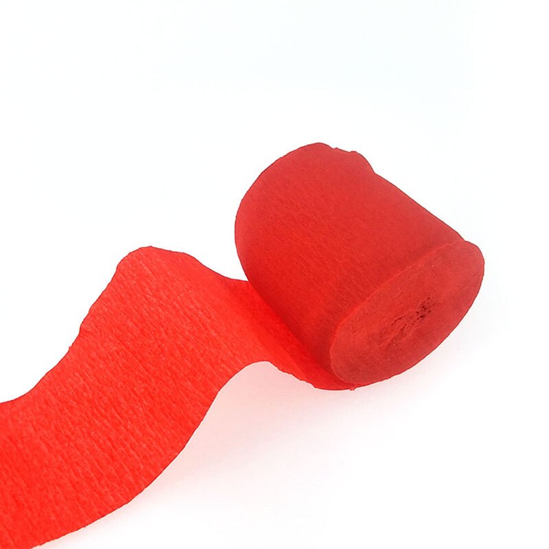 4.5cm*10m Crepe Paper Streamers Paper Garland Backdrops For Wedding Birthday Baby Shower Party DIY Decoration Pinata Material