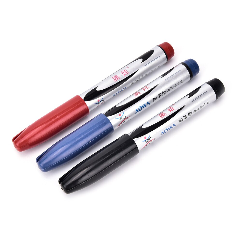 1pc 3 Kleuren Enkele Kop Fineliner Pennen Marker Pen Waterbasis Diverse Inkt Arts Tekening Voor Kinderen Graffiti Haak fiber Pen