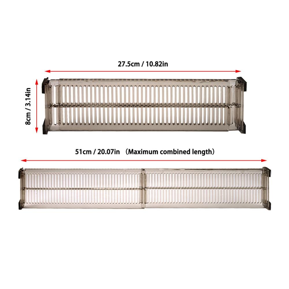 2 stücke Kunststoff Einstellbare Schublade Teiler veranstalter Versenkbare strecken Lagerung Partition Bord Multi-Zweck DIY Heimat Sekretariat