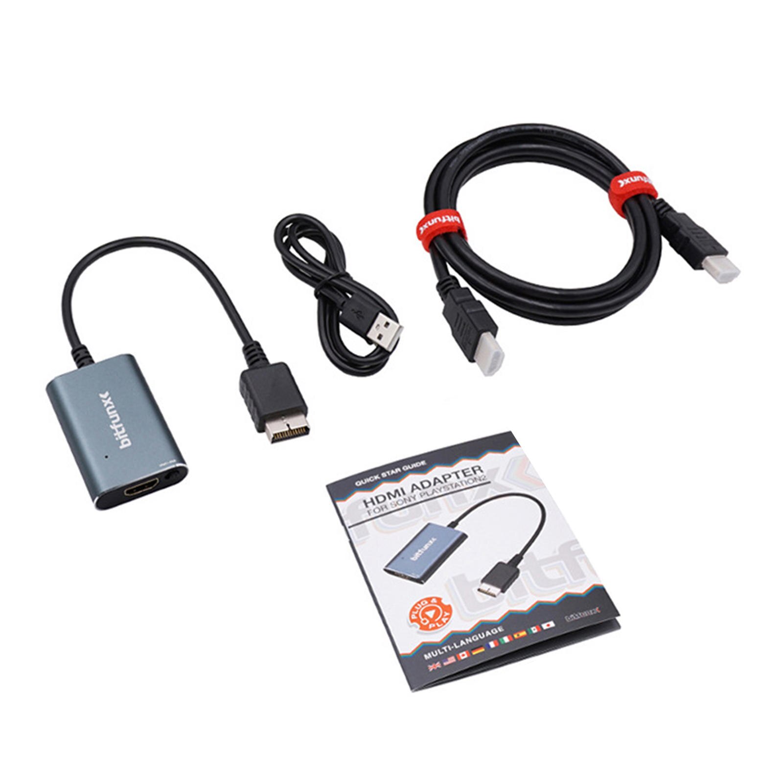 Rgb-Ypbpr Converter Ondersteuning Voor PS2 Alle Display Modes Eenvoudige Voor PS2 Uitgangen