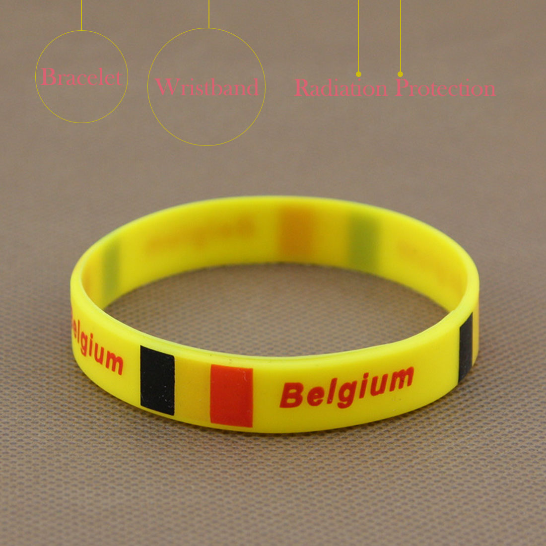 Brand 1pcs Football Fans Bracelet Soccer fan Accessories Football Silicone Bracelet Cheerleading supplies