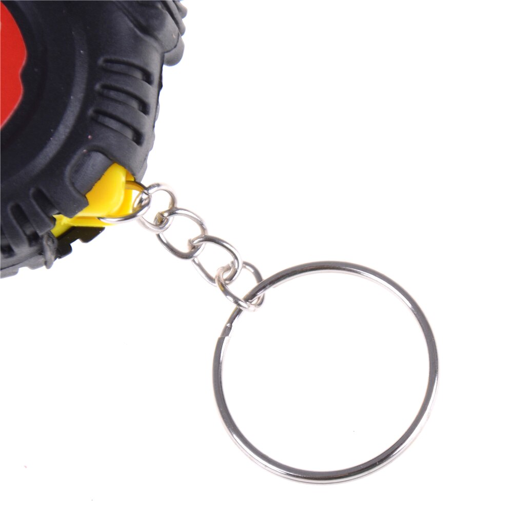 1Pc 4X4.5X1.6Cm Mini Retractable Ruler Meetlint Sleutelhanger Pocket Metric 1M Maatregel tool