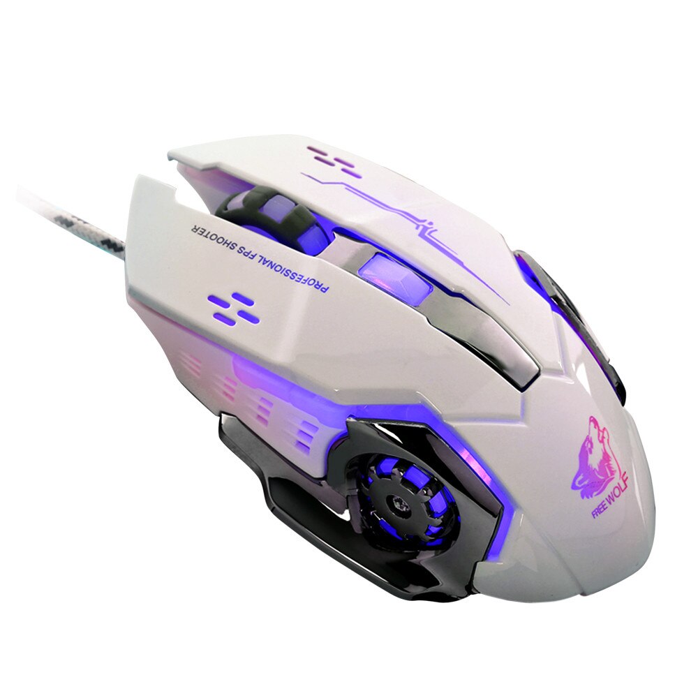 Gaming mouse 2.4G optical movement 5 adjustable DPI level, button wireless mouseled backlight mechanical sense#40