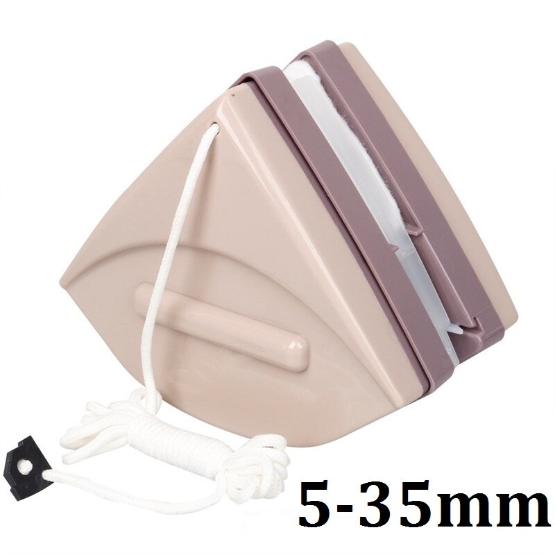 Glider Magnetic Window Cleaner Wiper Double Sided Magnetic Washing Windows Glass Cleaning Magnets Glazed Brush Washer Tools: 5-35mm