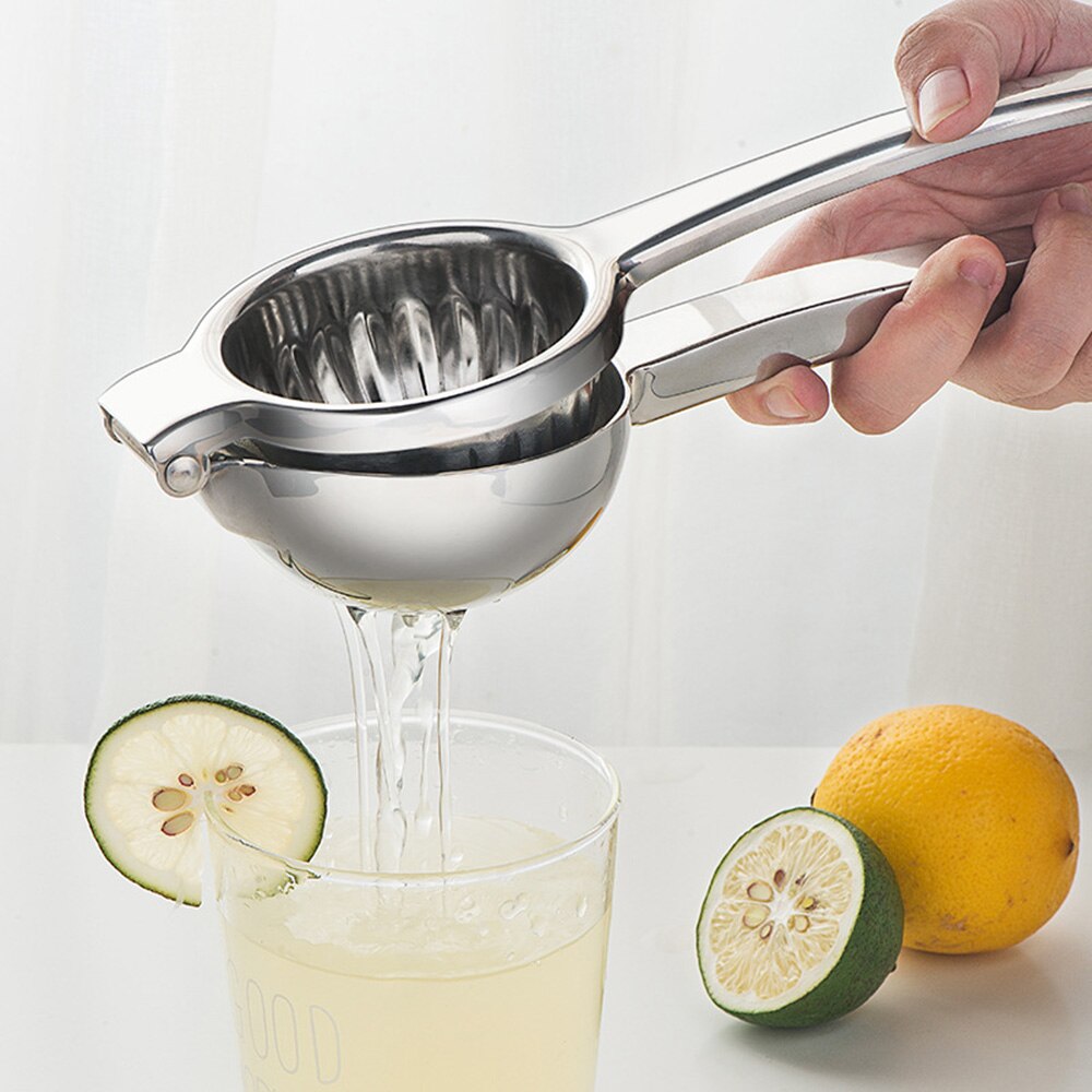 Lemon Squeezer 304 Stainless Steel Manual Juicer Citrus Oranges Lemon Clip Durable Reusable Manual Lemon Squeezer Kitchen Tools