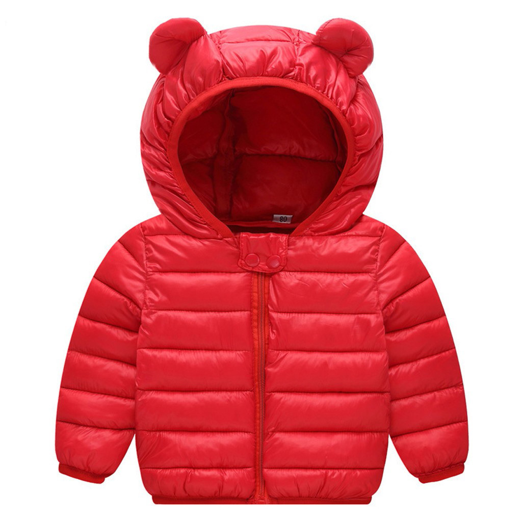 Baby Kinderen jas voor meisjes Jongens Winter Jassen Kinderen 'jas Zip Dikke Oren Sneeuw Hoodie Uitloper jas voor meisje # CL3