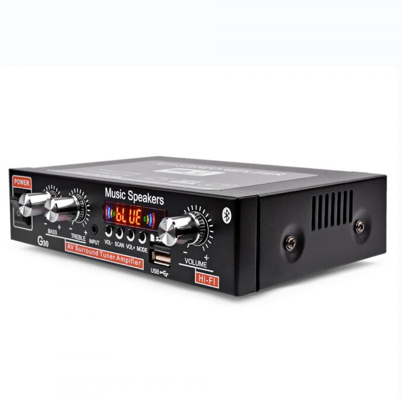 Auto E Casa 220V/110V 12V Bluetooth 4.0 Ad Alte Prestazioni Dual-channel TF/U disco/telecomando/Amplificatore di potenza FM Radio