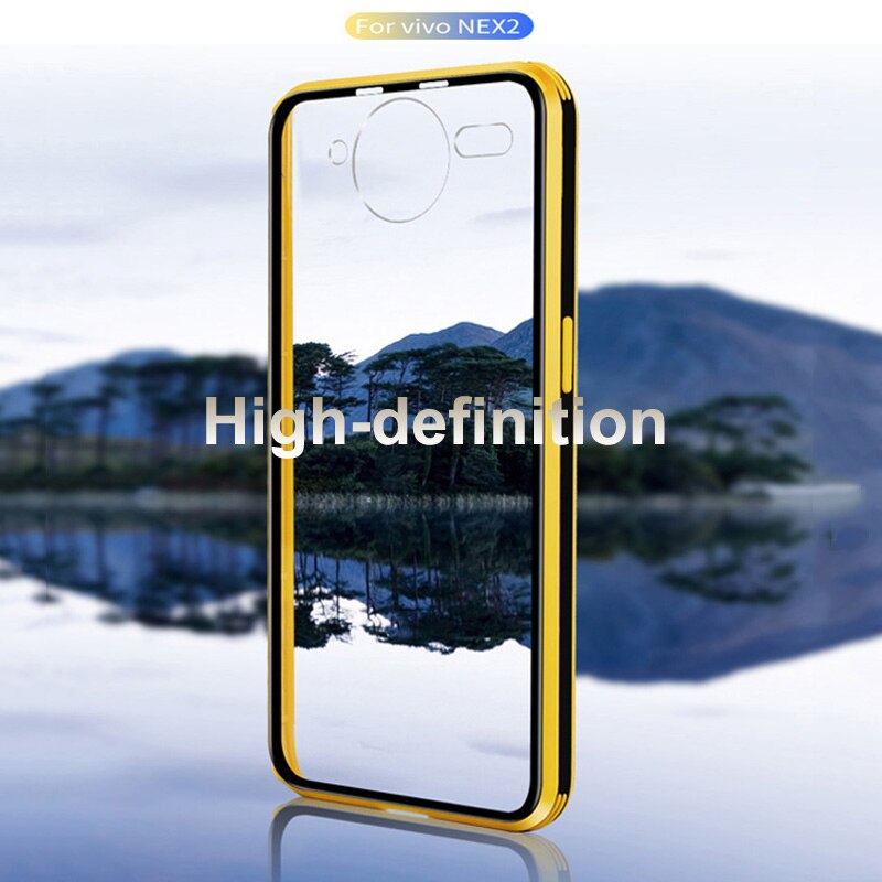 per vivo Nex 2 custodia a doppio schermo coque coperchio posteriore antiurto per vivo NEX2 NEX 2 custodia per telefono in vetro temperato per NEX doppio Schermo