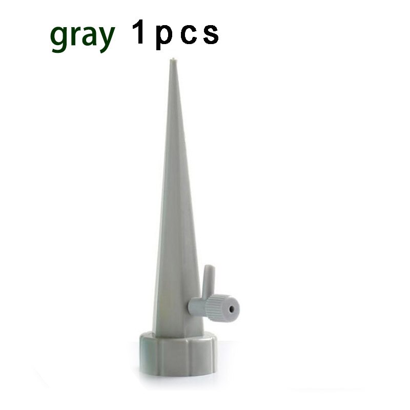 12 pièces Auto goutte à goutte arrosage arrosage jardin pour bouteille plantes ménagers jardinage eau goutteur kit système fleur Auto-abreuvoir: 1 pcs gray