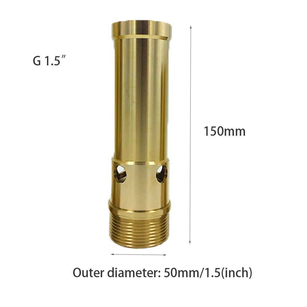 3/4 "3/4" 1 "1.5" 2 "Messing Vijver Fontein Nozzle Jet Straight Gutsende Spray Hoofd Verstelbare tuin Outdoor Sprinkler Bubbling: 1.5 inch