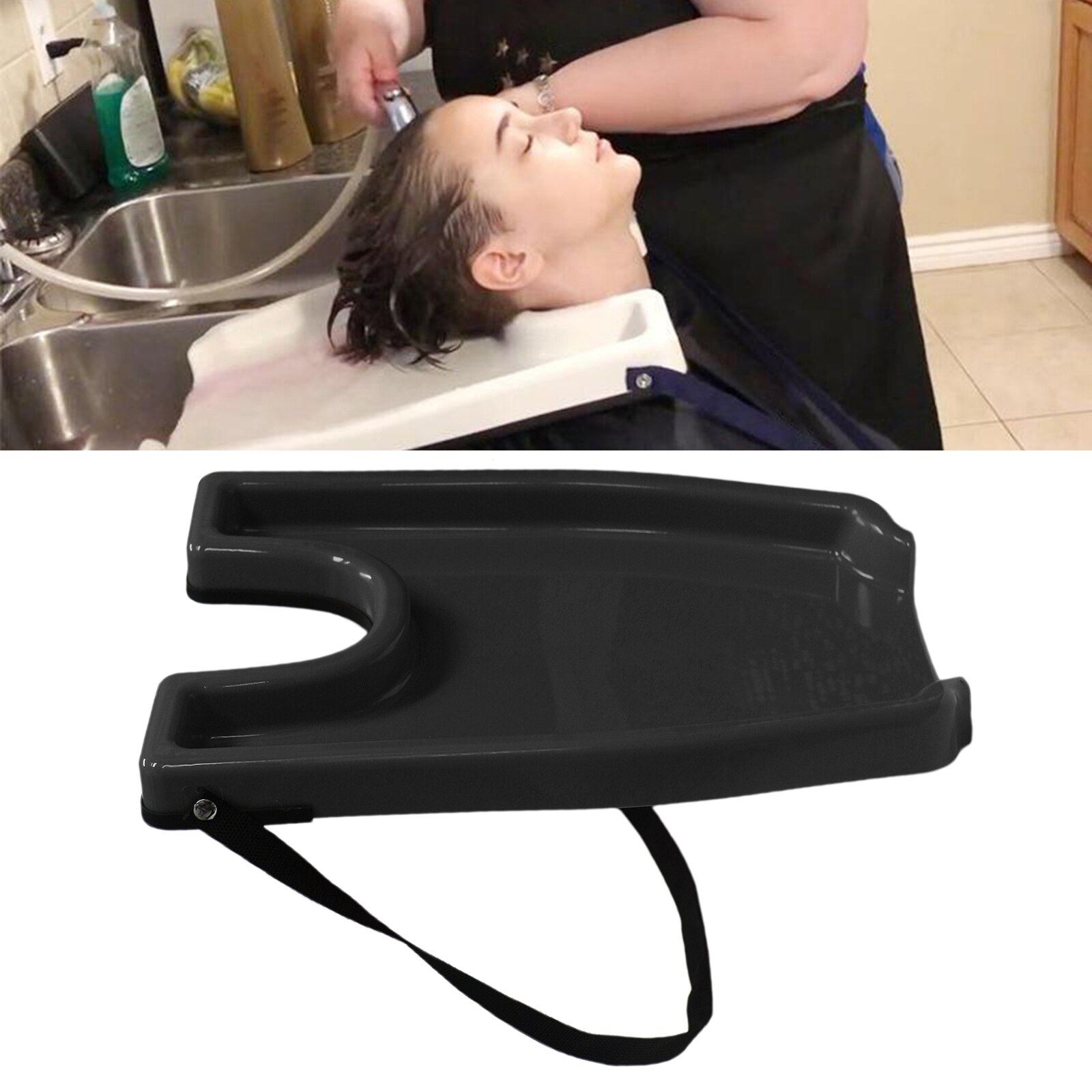 Plateau de lavage des cheveux Portable, bac à shampoing, évier, facile à nettoyer, Construction en plastique Durable