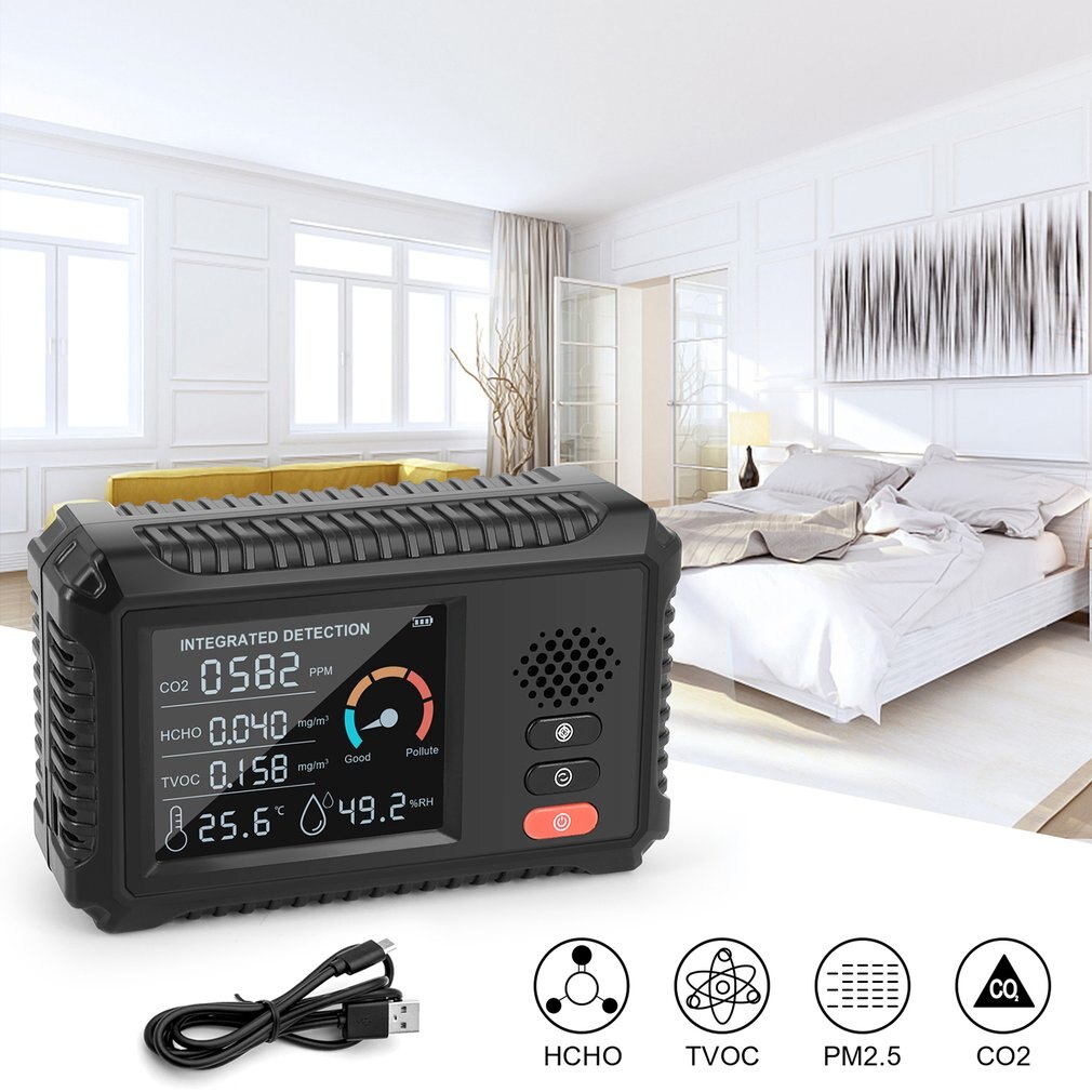 Digital Air Monitor HLW-101 Five In One Monitor Tc... – Grandado