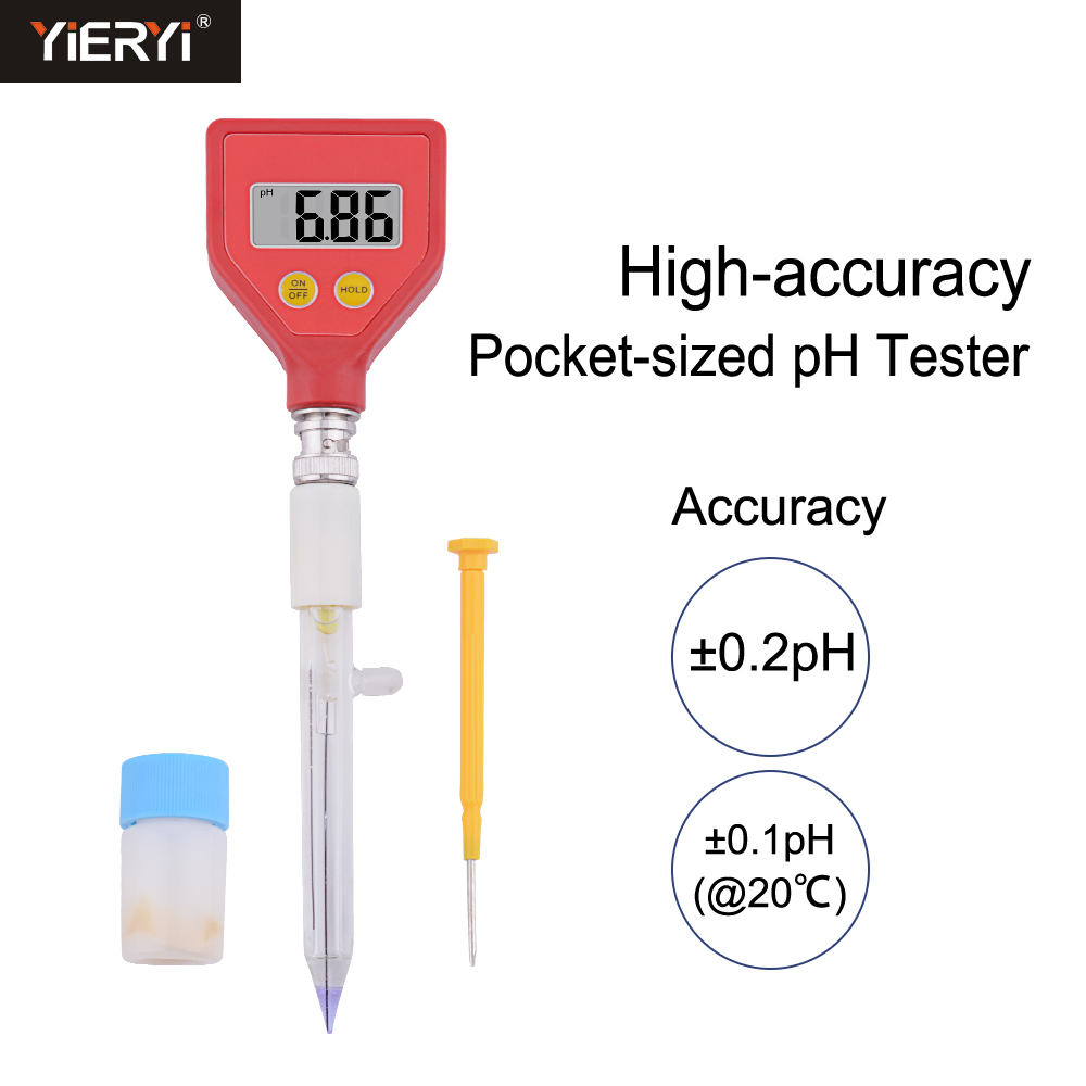 Yieryi Zuurgraad Meter Digitale PH Meter Bodem Meter Tester Voor Planten Bloemen Plantaardige Zuurgraad Vocht PH Meting: PH-98108