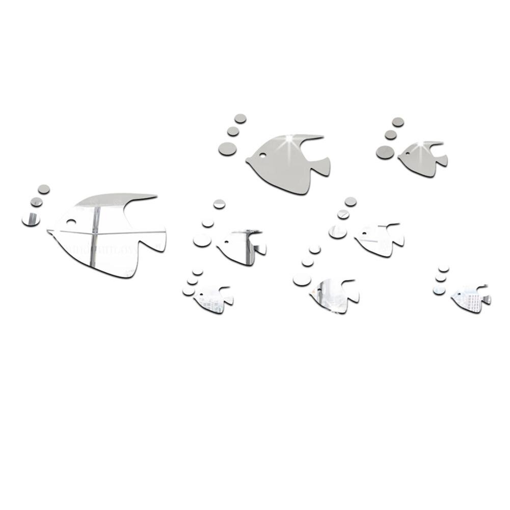 Removable Crystal Acrylic Mirror 3D Wall Decals DIY Stickers Christmas Party Wedding Home Decors fridge Wall Decal: e