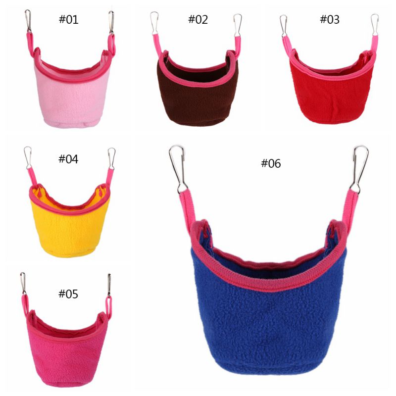 Pequeños Animales Mascotas hamaca para hámster colgante casa Cama estera de algodón jaula tipo nido mascota cama rata hamster juguetes jaula Swing W1