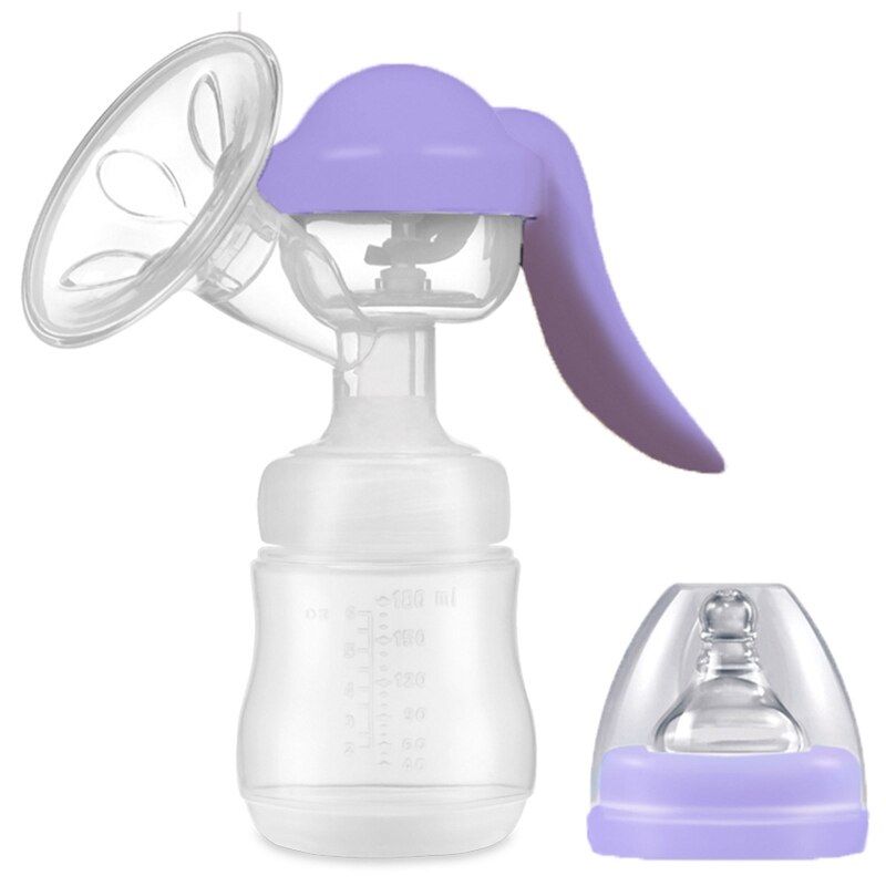 Portátil manual da bomba de mama mamilo do bebê mamilo mamadeira de alimentação garrafas de leite grau alimentador infantil prático