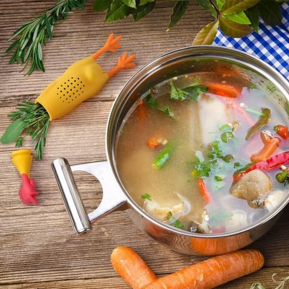 1 PC Grappige Specerijen Kruiden Container Kip Schreeuwt Kip Pot Stoofpot Soep Kruiden Pot Creatieve Keuken Gadget 1050A