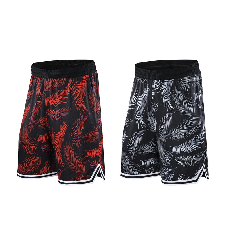 HOWE AO Men Casual Shorts Printed Joggers Short Sweatpants Drawstring Hip Hop Slim Workout Shorts