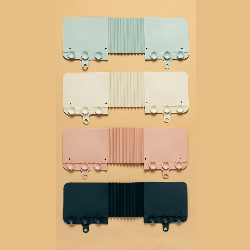 Kitchen Sink Splash Baffle Board Dish Washing Attached Strong Suction Cup Sink Water Splash Guard Splash Protector EIG88