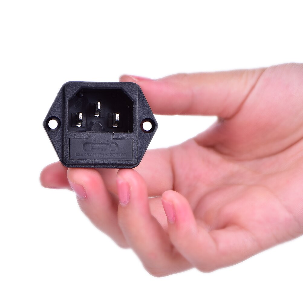 1PC 10A 250V AC AC-03 Power Socket With Safety Fuse Holder Socket Connectors