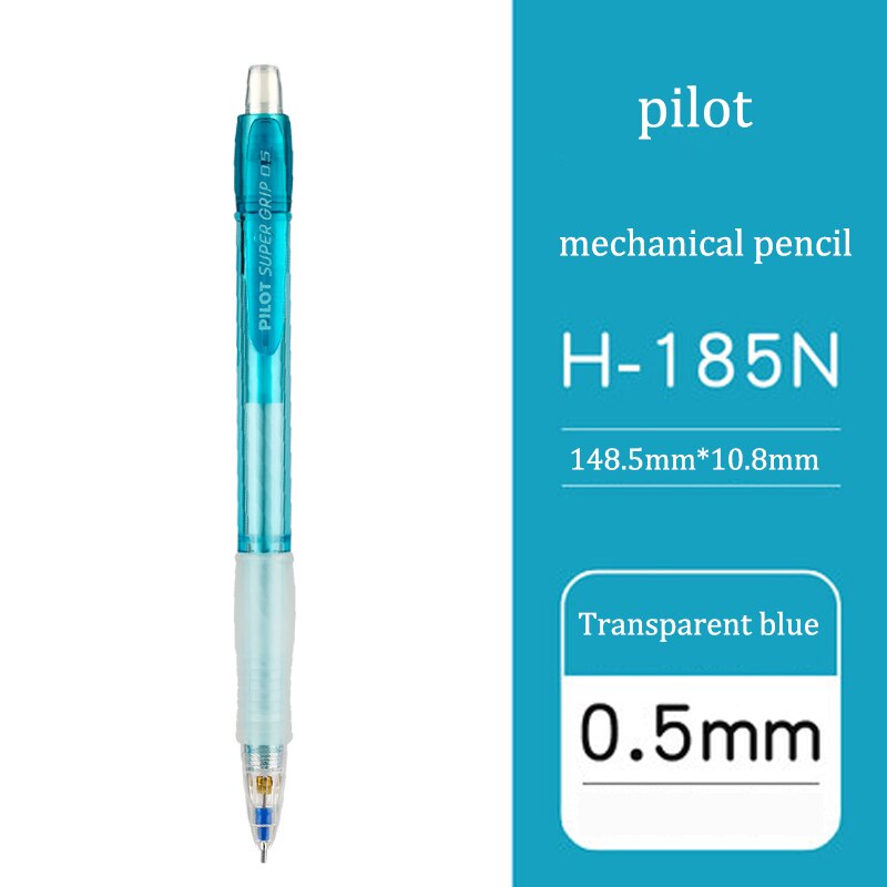 PILOT/ H-185N Color transparent mechanical pencil retractable nib mechanical pencil 0.5: Transparent blue
