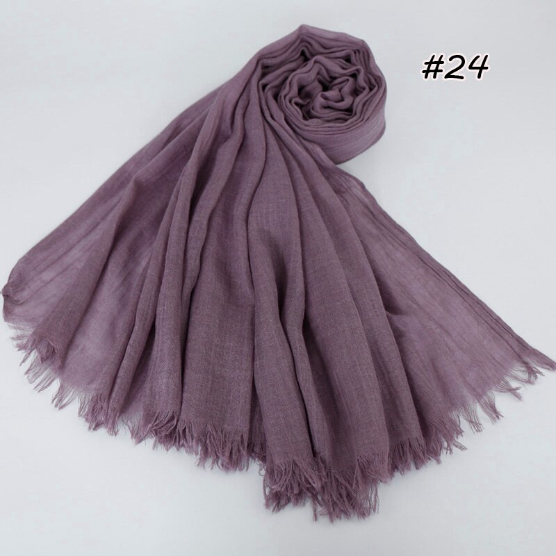 Premium Linen Cotton Hijab Scarf Women Muslim Hijab Large Size Plain Fringe Shawl Tassel Wraps Headband Long Scarves 190X100cm: camel