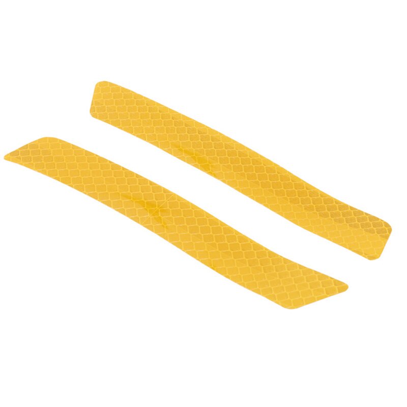 Auto Reflecterende Alarm Stickers Diamond Niveau Auto Styling Anti-Collision Stickers Voor Voorbumper En Achterbumper: yellow